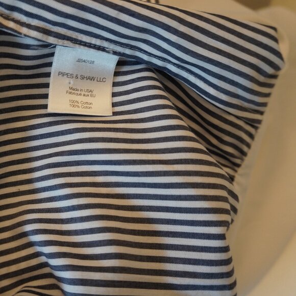 Veronica Beard Sierra Dress Cotton Shirt Dress White Gray Stripes Size 2 - Picture 7 of 7